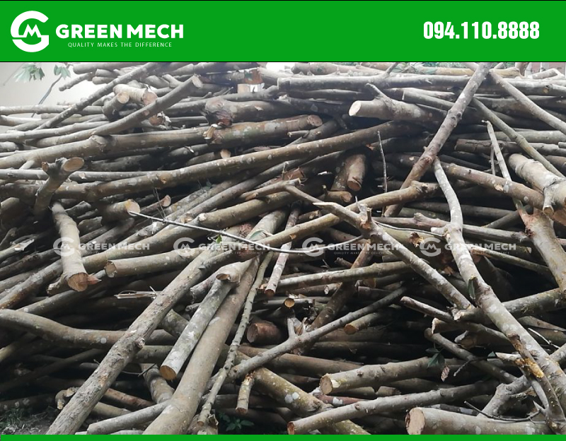 Nguyên liệu gỗ cao su máy nghiền mùn cưa GM-150SM